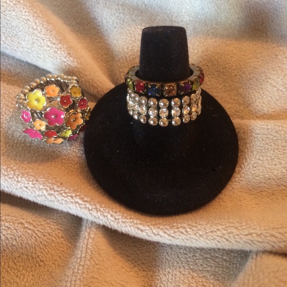 🍬Three Stretch Bling Rings🍬 - Picture 1 of 5